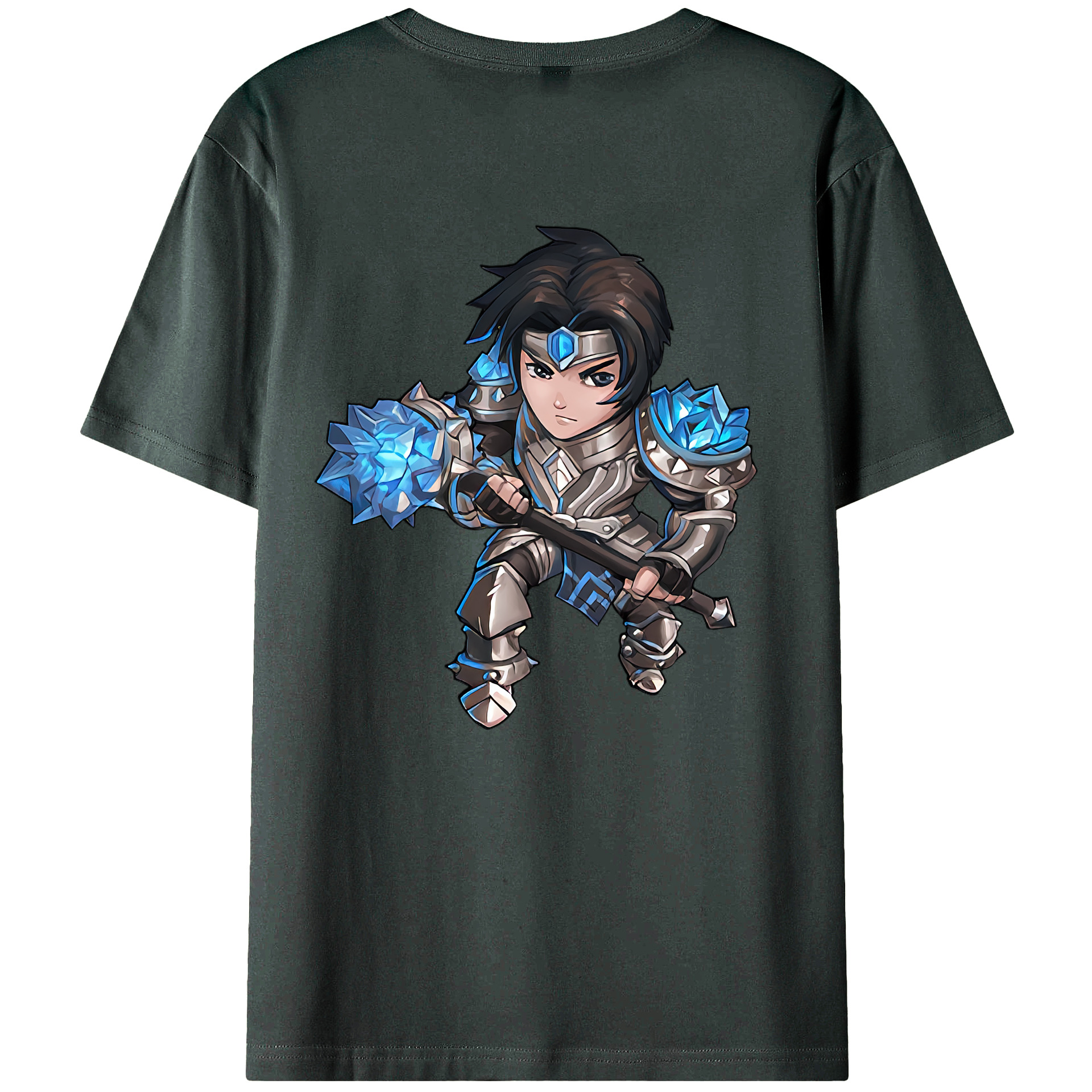 （画像用） リーグ・オブ・レジェンド League of Legends LOL 綿100％ メンズ半袖Tシャツ（バックプリント） 通気性